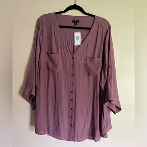NWT Button up blouse by Torrid
